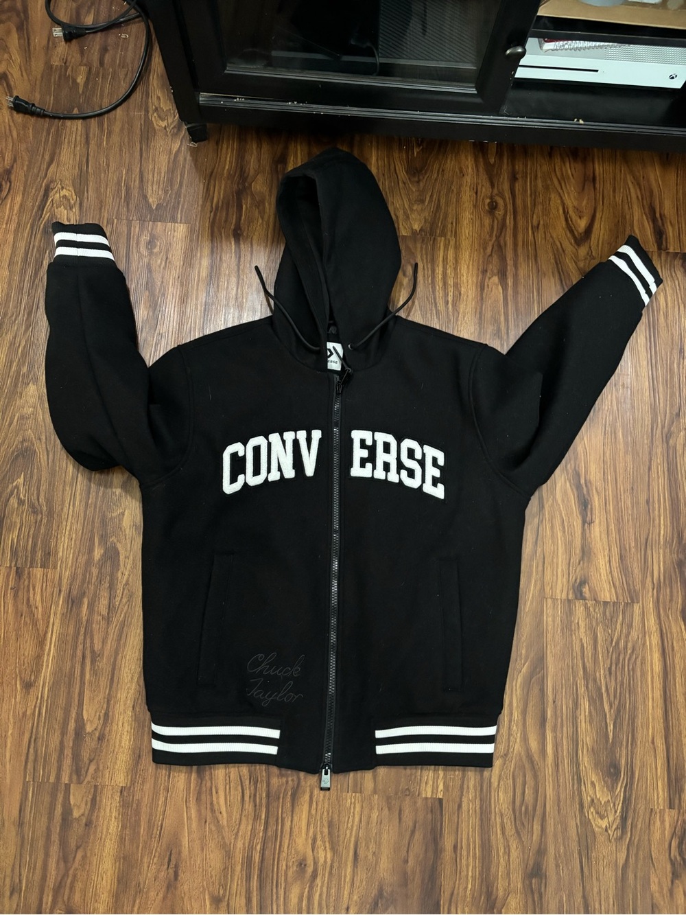 Black Converse Chuck Taylor Men’s Vintage Bomber Jacket